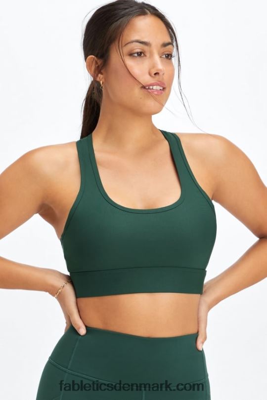 Fabletics Kvinder on-the-go medium impact sports bh 112 PNX2T1741 mørk fyr