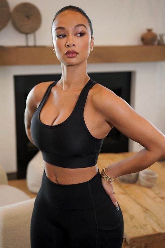 Fabletics Kvinder on-the-go medium impact sports bh 113 PNX2T1745 sort