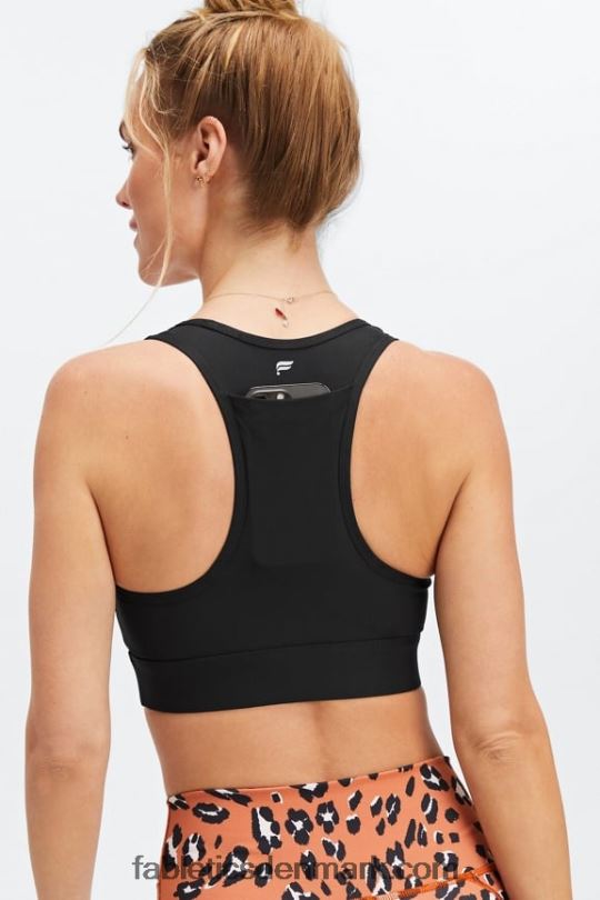Fabletics Kvinder on-the-go medium impact sports bh 113 PNX2T1745 sort