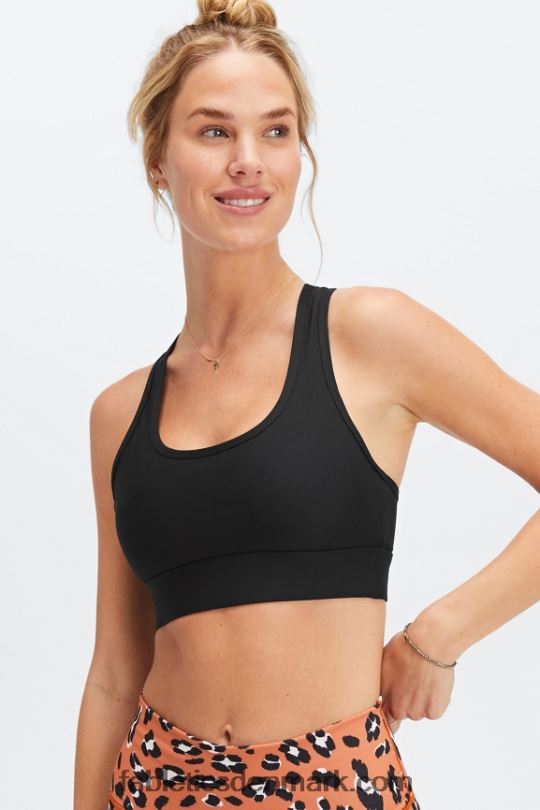 Fabletics Kvinder on-the-go medium impact sports bh 113 PNX2T1745 sort