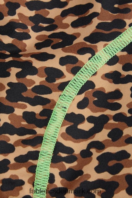 Fabletics Kvinder on-the-go medium impact sports bh 113 PNX2T1748 bølget gepard/highlighter