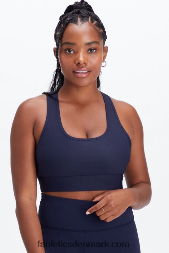 Fabletics Kvinder on-the-go medium impact sports bh 114 PNX2T1752 dyb flåde