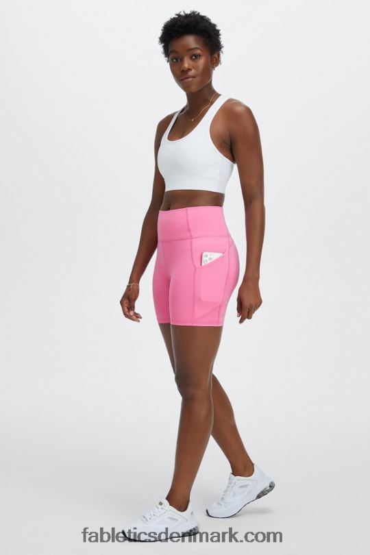 Fabletics Kvinder on-the-go medium impact sports bh 115 PNX2T1754 lyse hvid