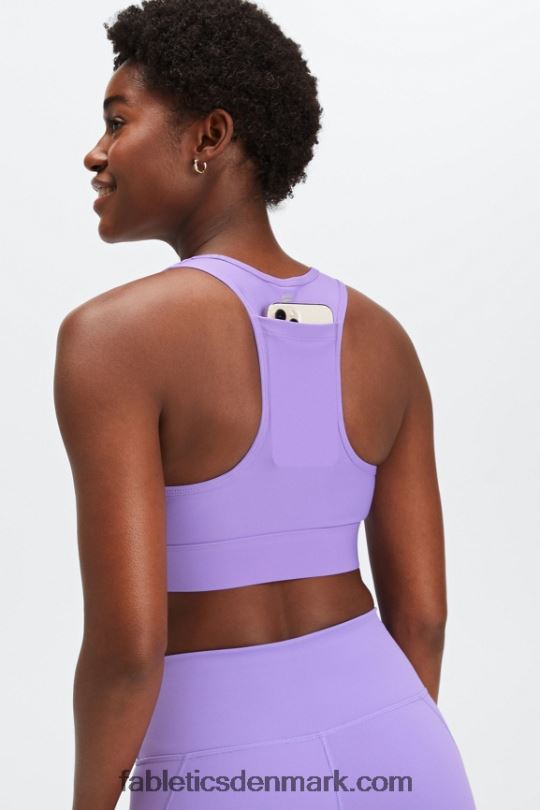 Fabletics Kvinder on-the-go medium impact sports bh 115 PNX2T1759 vilde blåregn