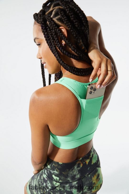 Fabletics Kvinder on-the-go medium impact sports bh 116 PNX2T1762 tropisk vand