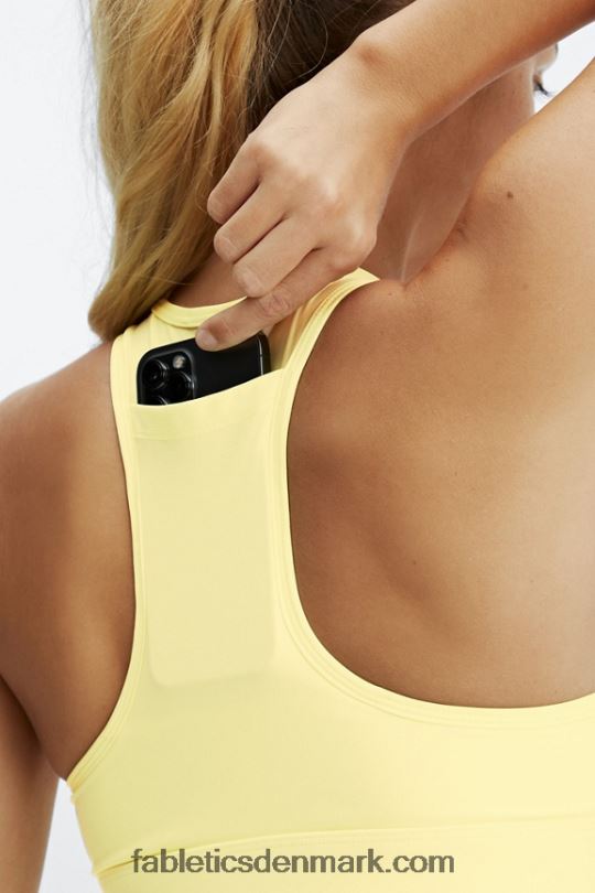 Fabletics Kvinder on-the-go medium impact sports bh 116 PNX2T1764 citroncreme