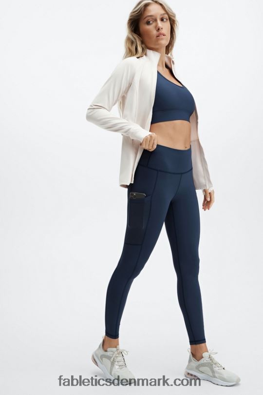 Fabletics Kvinder on-the-go medium impact sports bh 117 PNX2T1766 dybeste hav