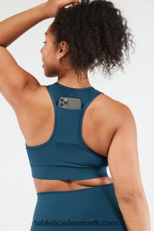 Fabletics Kvinder on-the-go medium impact sports bh 117 PNX2T1769 midnatsblomst