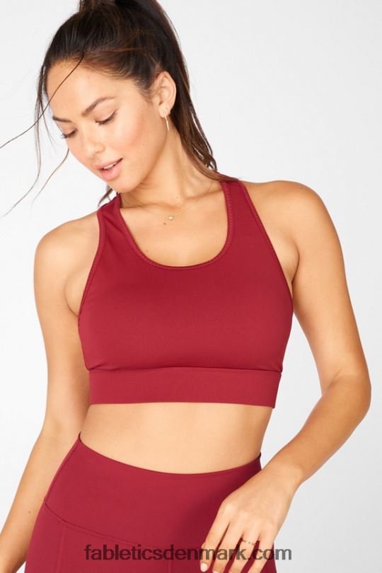 Fabletics Kvinder on-the-go medium impact sports bh 117 PNX2T1770 mursten