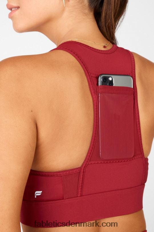 Fabletics Kvinder on-the-go medium impact sports bh 117 PNX2T1770 mursten