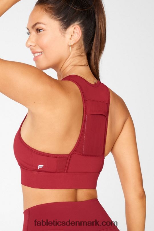 Fabletics Kvinder on-the-go medium impact sports bh 117 PNX2T1770 mursten