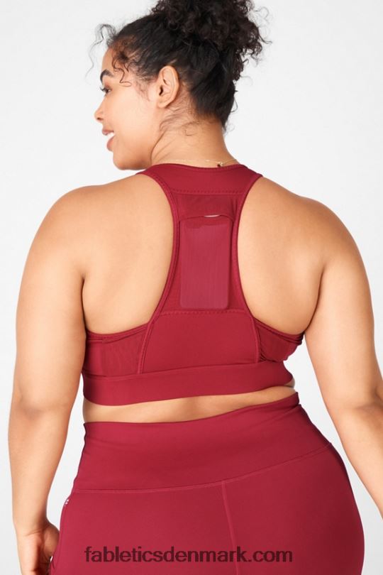 Fabletics Kvinder on-the-go medium impact sports bh 118 PNX2T1771 mursten