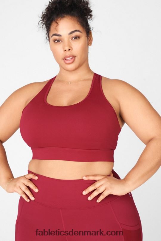 Fabletics Kvinder on-the-go medium impact sports bh 118 PNX2T1771 mursten