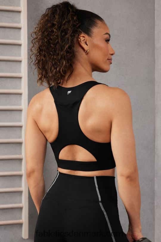 Fabletics Kvinder on-the-go midi medium impact sports bh 127 PNX2T1823 sort