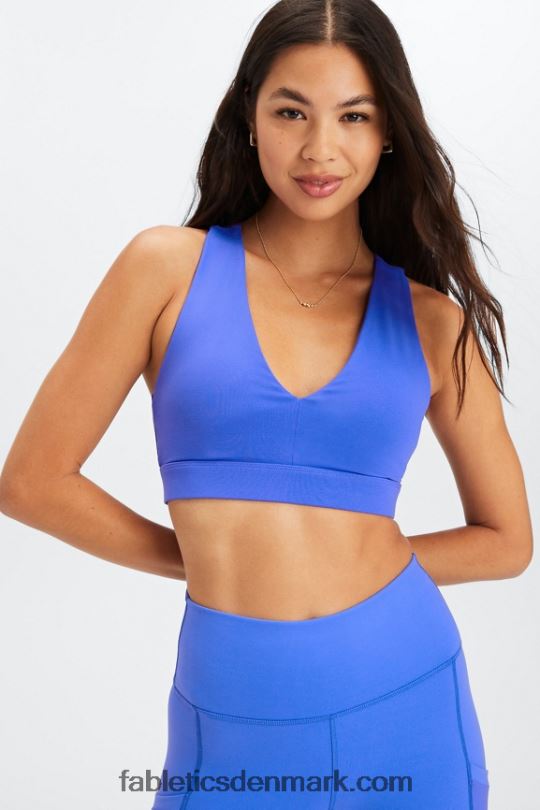 Fabletics Kvinder on-the-go midi medium impact sports bh 129 PNX2T1831 lyse kongelige