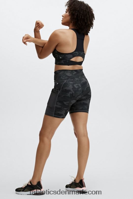 Fabletics Kvinder on-the-go midi medium impact sports bh 130 PNX2T1835 kul camo/sort logo