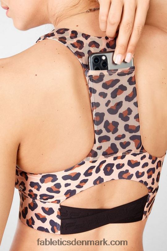Fabletics Kvinder on-the-go midi medium impact sports bh 130 PNX2T1837 meru