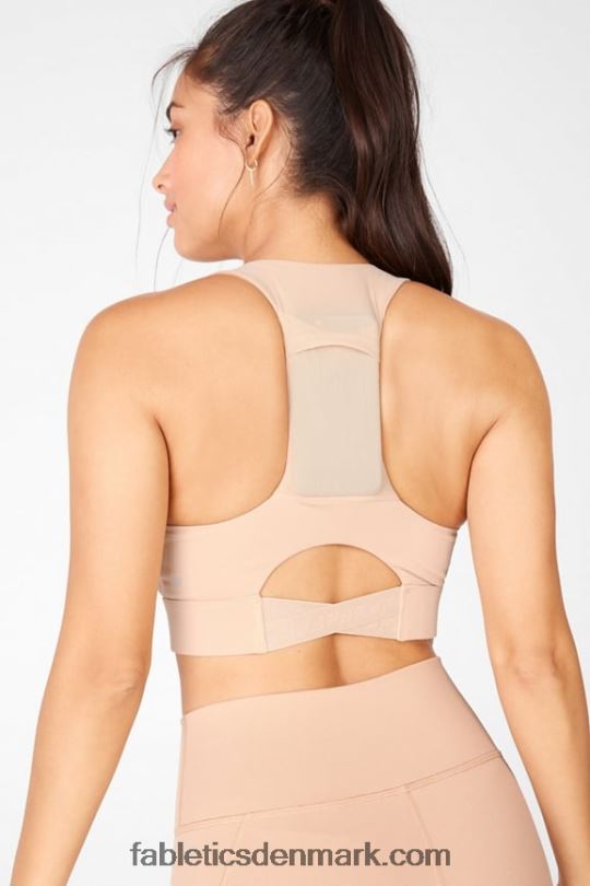 Fabletics Kvinder on-the-go midi medium impact sports bh 131 PNX2T1841 cafe ole