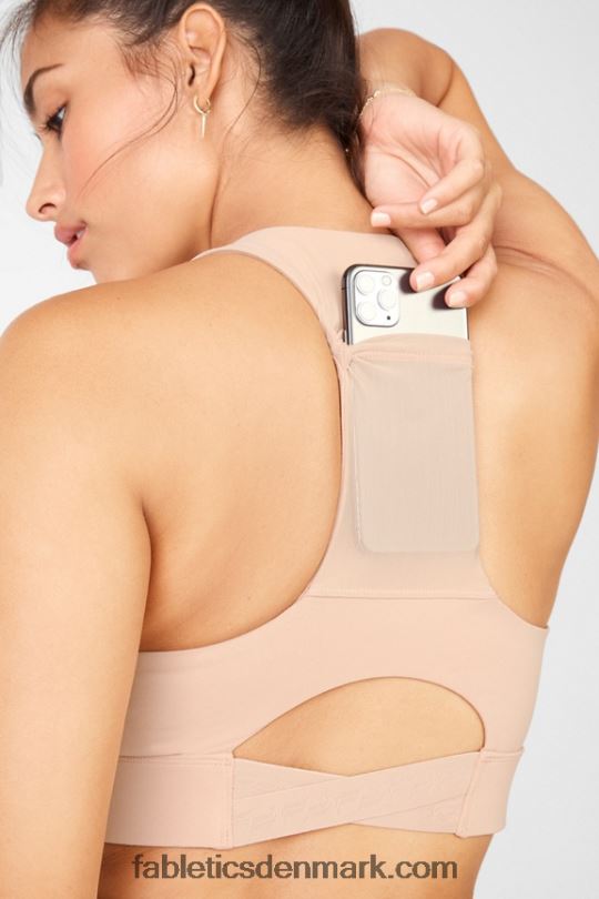 Fabletics Kvinder on-the-go midi medium impact sports bh 131 PNX2T1841 cafe ole