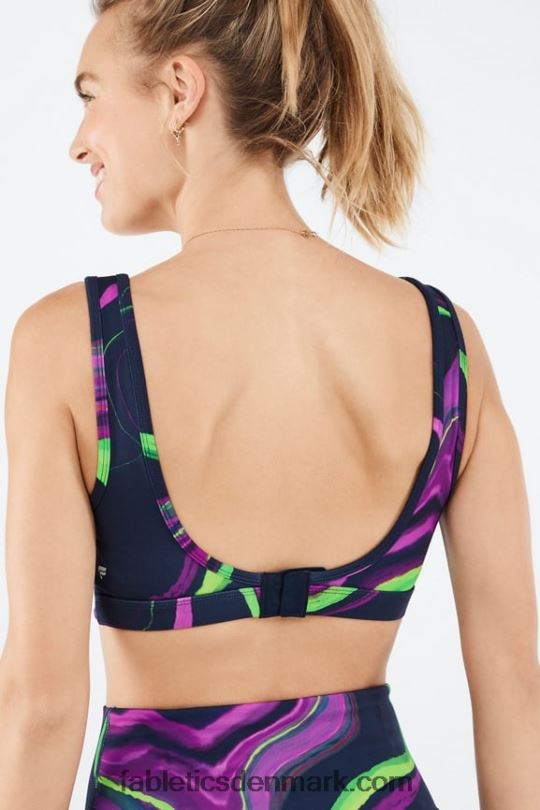 Fabletics Kvinder rivka sports-bh med medium slagkraft PNX2T1891 dis bølge