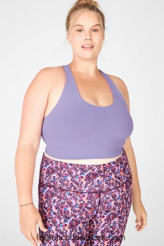 Fabletics Kvinder simone sculptknit midi bh PNX2T1938 violette