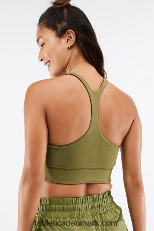 Fabletics Kvinder simone sculptknit vendbar midi-bh PNX2T1862 mursten/falmet oliven