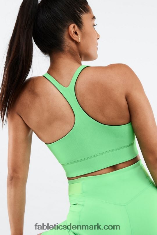 Fabletics Kvinder simone sculptknit vendbar sports-bh PNX2T1863 sort/springblad