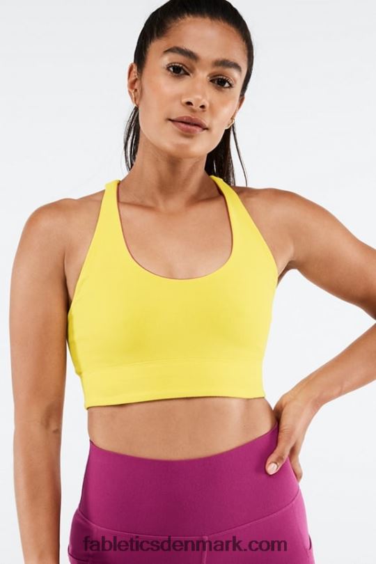 Fabletics Kvinder simone sculptknit vendbar sports-bh PNX2T1864 solsikke/meget bær