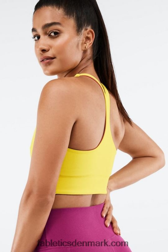 Fabletics Kvinder simone sculptknit vendbar sports-bh PNX2T1864 solsikke/meget bær