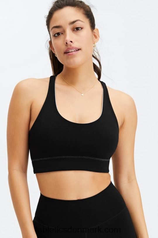Fabletics Kvinder simone sculptknit vendbar sportsbh PNX2T1860 regnsky/sort