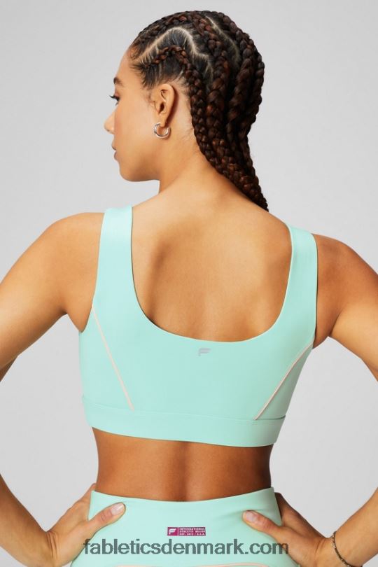 Fabletics Kvinder sports-bh med medium slagpåvirkning PNX2T1817 misty bay/fersken kys