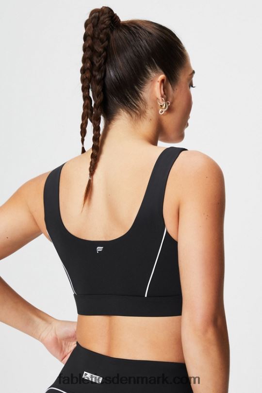 Fabletics Kvinder sports-bh med medium slagpåvirkning PNX2T1844 sort/klassisk hvid