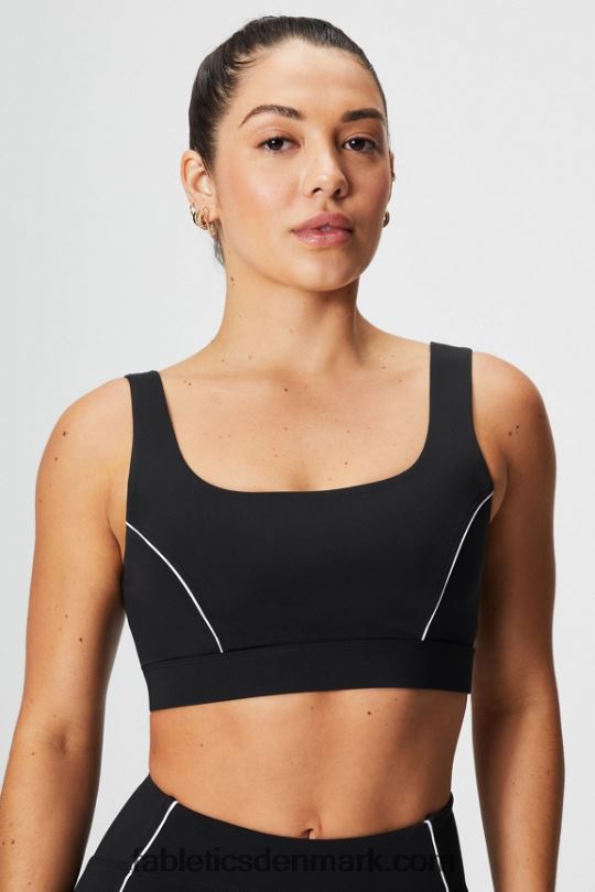 Fabletics Kvinder sports-bh med medium slagpåvirkning PNX2T1844 sort/klassisk hvid