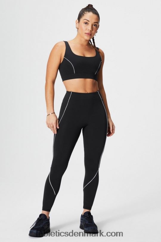 Fabletics Kvinder sports-bh med medium slagpåvirkning PNX2T1844 sort/klassisk hvid