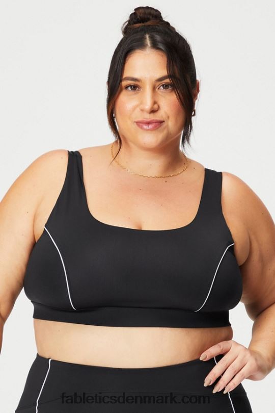 Fabletics Kvinder sports-bh med medium slagpåvirkning PNX2T1845 sort/klassisk hvid