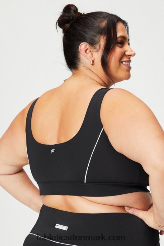 Fabletics Kvinder sports-bh med medium slagpåvirkning PNX2T1845 sort/klassisk hvid