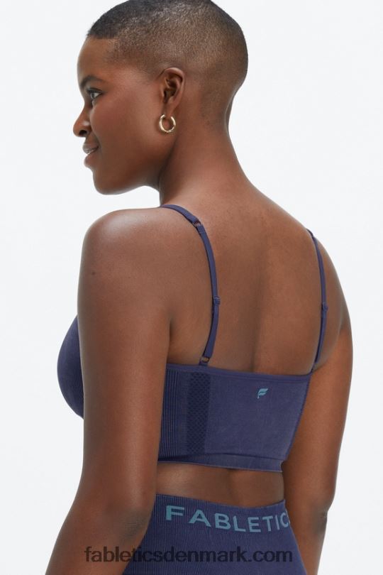 Fabletics Kvinder sync sømløs bralette PNX2T2818 vasket dyb navy
