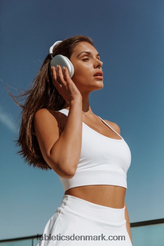 Fabletics Kvinder universal tennis on-the-go sports bh PNX2T1756 lyse hvid
