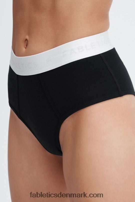 Fabletics Kvinder 24-7 højtaljet trusse PNX2T2864 sort