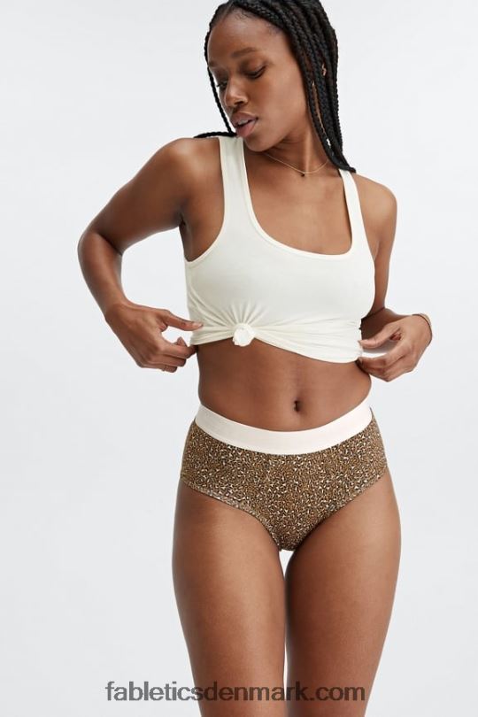 Fabletics Kvinder 24-7 højtaljet trusse PNX2T2866 mørk bronze leopardplet