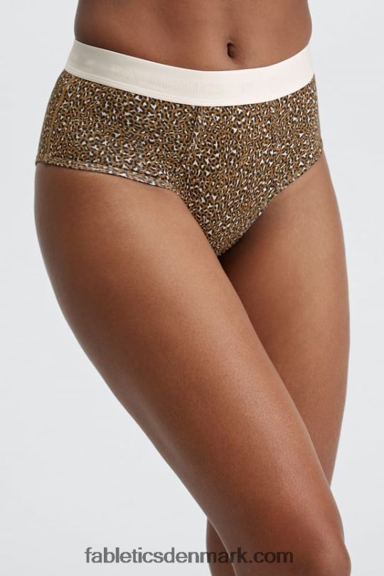 Fabletics Kvinder 24-7 højtaljet trusse PNX2T2866 mørk bronze leopardplet