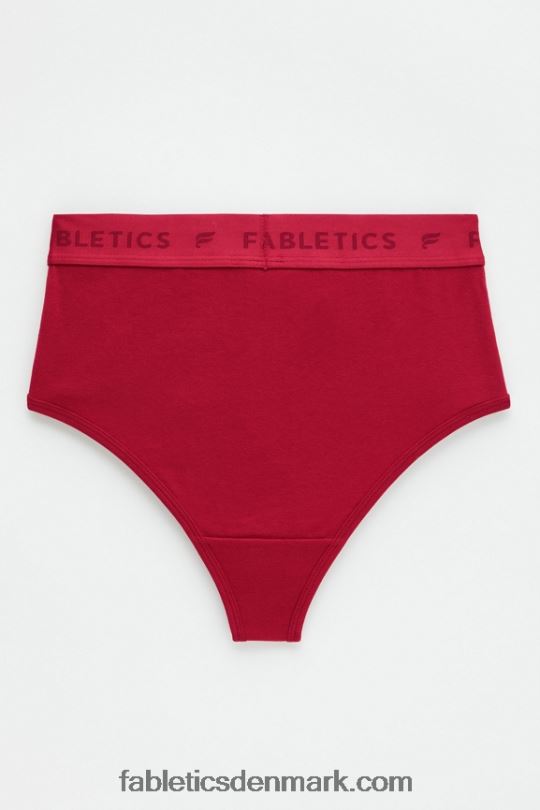 Fabletics Kvinder 24-7 højtaljet trusse PNX2T2874 dyb rød
