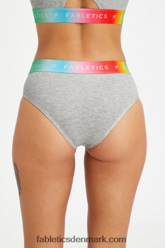 Fabletics Kvinder 24/7 pride højtaljet trusse PNX2T2862 lys gråmeleret