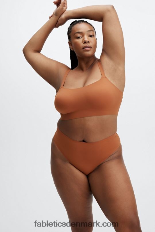 Fabletics Kvinder aiko hi-cut fræk bundet trusse PNX2T2905 brændt mursten