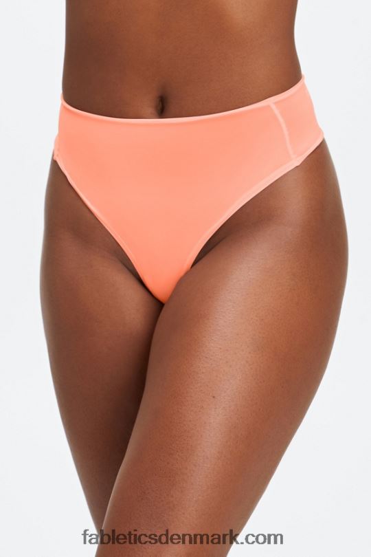 Fabletics Kvinder fin touch højtaljet g-streng PNX2T2882 koral