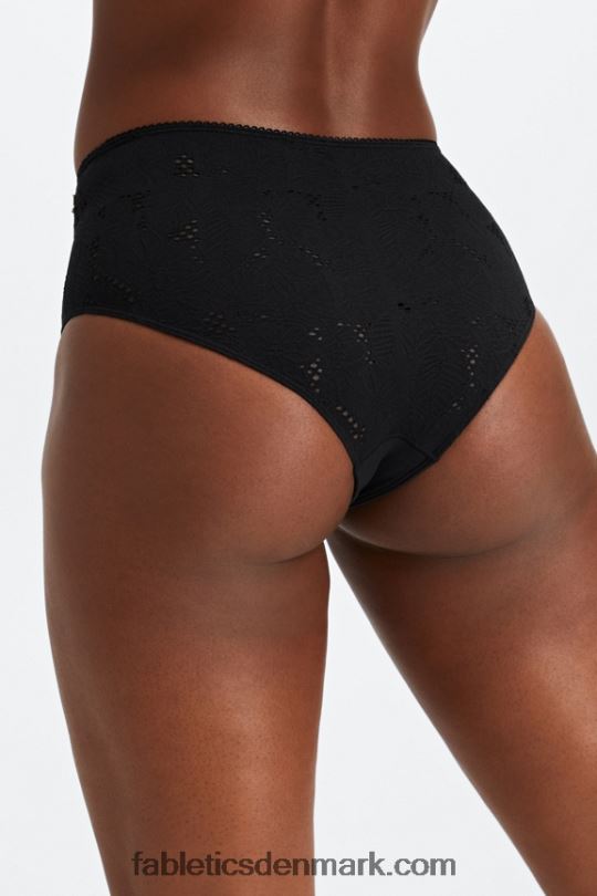 Fabletics Kvinder sømløs frække kniplinger PNX2T2896 sort