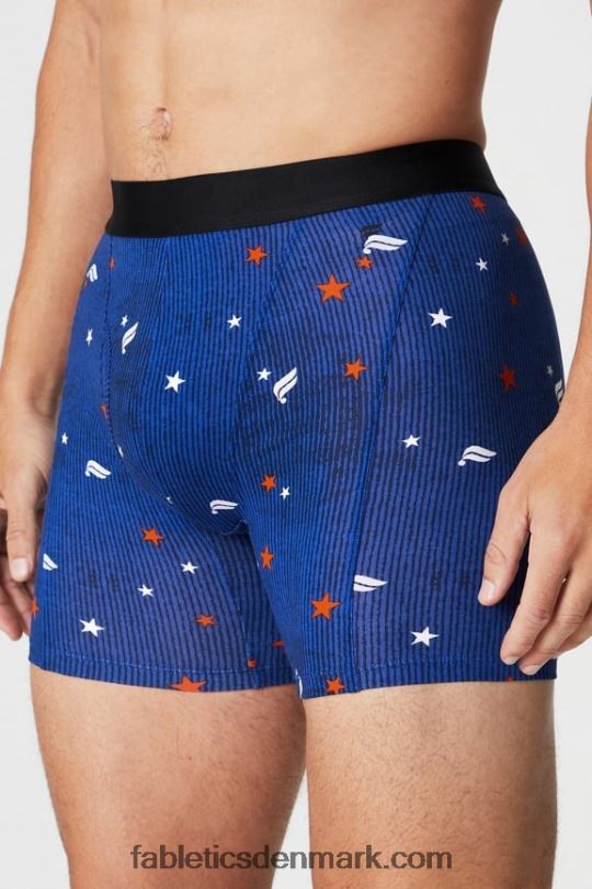 Fabletics Mænd 24-7 boxershorts 194 PNX2T3745 stjerner og striber