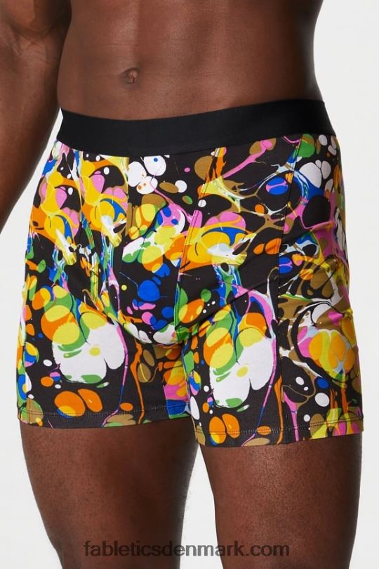 Fabletics Mænd 24-7 boxershorts 194 PNX2T3747 sort kalejdoskopisk