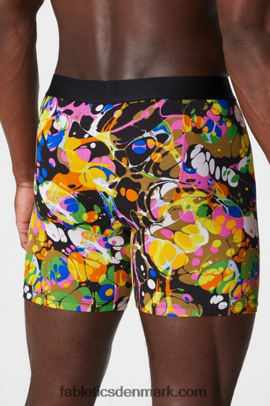 Fabletics Mænd 24-7 boxershorts 194 PNX2T3747 sort kalejdoskopisk