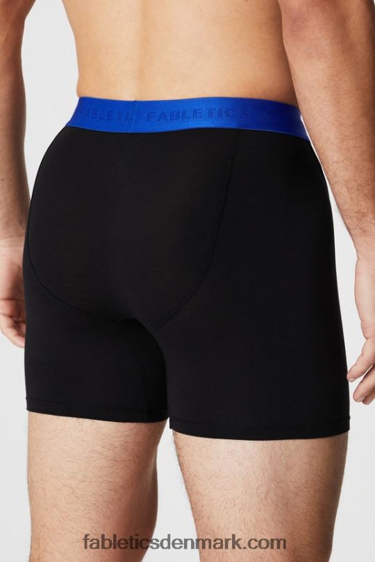 Fabletics Mænd 24-7 boxershorts 194 PNX2T3749 sort/celeste